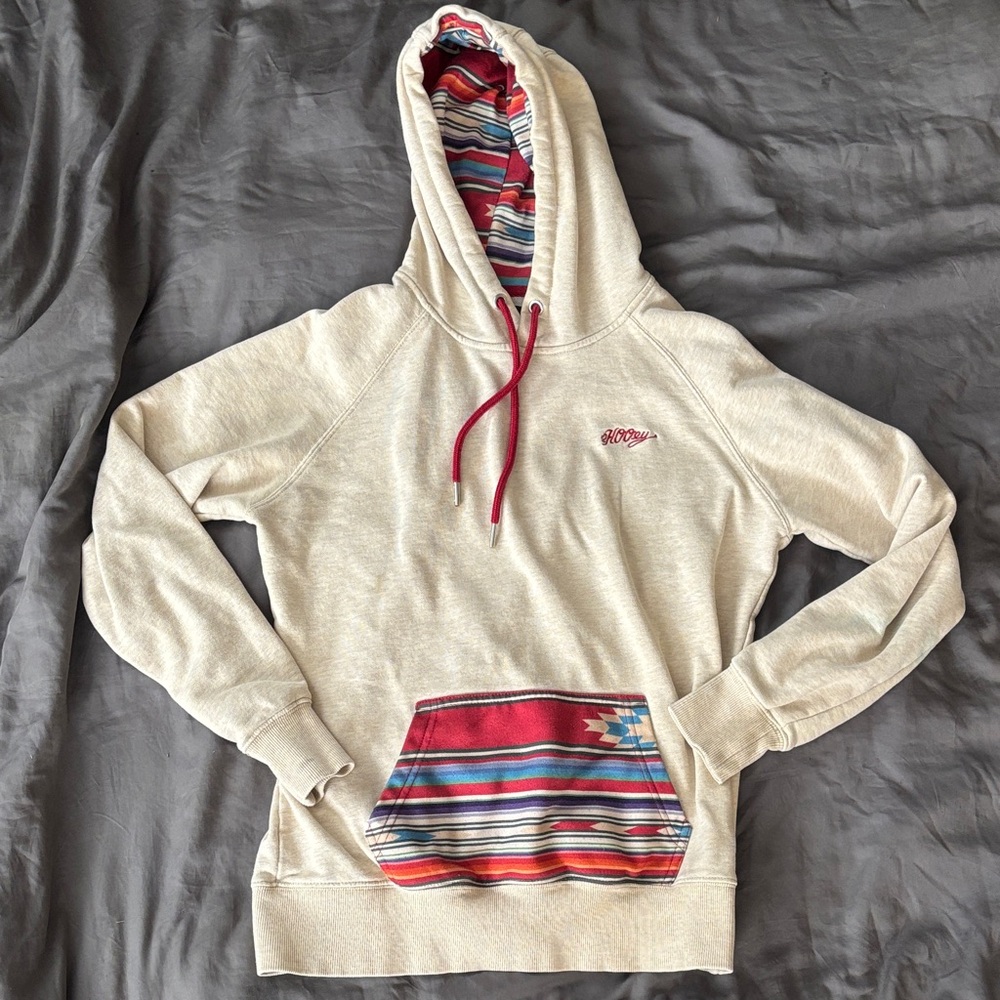 Hooey Western print Hoodie- medium fits like small
